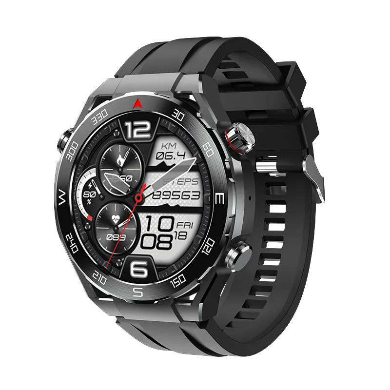 Businessmen Smart watch HW5 MAX BT Calling Waterproof Heart rate Fitness tracker Male Smartwatch with Double Smartwatch Bands
