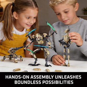 HTL Nuevo Diseño 3 en 1, Set de Bloques de Construcción de <span class=keywords><strong>Guerra</strong></span> Espacial, Figuras Transformables de Robot <span class=keywords><strong>del</strong></span> <span class=keywords><strong>Futuro</strong></span> y Avión de Combate, Juguetes para Niños y Adultos - Product Image 4