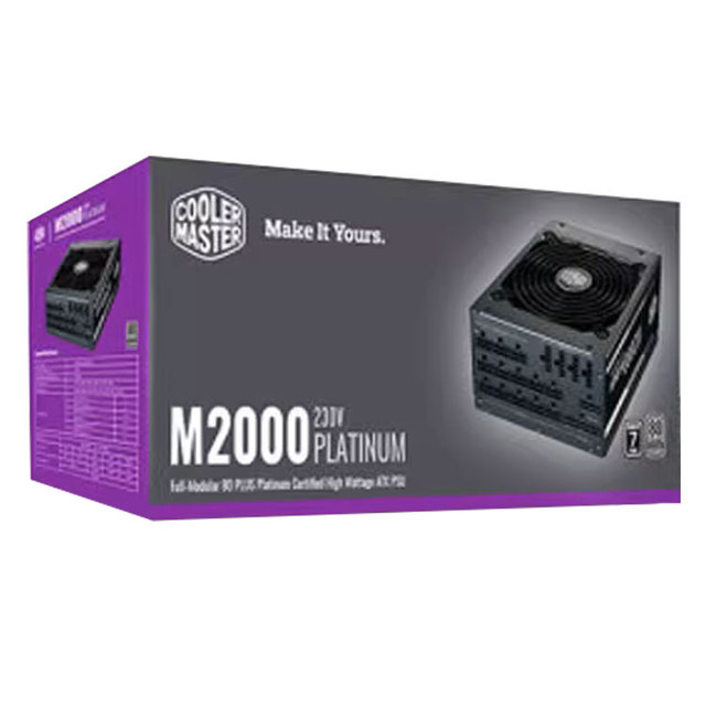 CoolerMaster M2000 Platinum Full Module 2000W Daily Capacity Desktop Server PSU with 24Pin Interface Stock PC Power Supplies