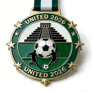 Medallas Personalizadas de Aleación de Zinc 3D para Deportes, Premio de Fútbol del Club Lion, Campeón 2026, Patinaje sobre Ruedas, Medalla de Metal - Product Image 1