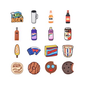 Breloques de chaussures populaires inspirées des aliments : Pizza, Hamburger, Personnages – Clips décoratifs en PVC pour chaussures - Product Image 2