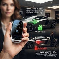 Clé de voiture intelligente universelle Kaifute CF920 avec écran LCD, compatible Apple Find My, entrée sans clé, contrôle par application, écran tactile HD, vente en gros, directement de l'usine CE