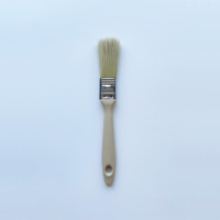 Ensemble de pinceaux industriels à poils en filament, manche en plastique jaune, virole étamée, pour polissage, vente chaude, OEM