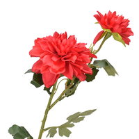 Fleur artificielle en soie Dahlia personnalisée en gros – Étanche, écologique, résistante aux UV, réaliste, faite à la main pour mariage