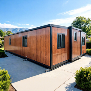 Maison conteneur préfabriquée extensible de 78 m² (40 pieds) avec plan de site prêt à l'emploi, expédition en 20 jours, 1, 2, 3 ou 4 chambres, maison moderne pliable, bungalow - Product Image 1