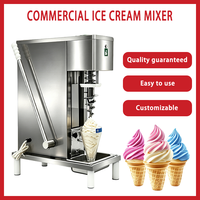 Nouvelle machine à glace et yaourt entièrement automatique en acier inoxydable pour usage commercial avec fonction d'auto-nettoyage 220V