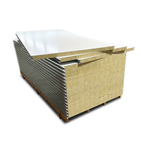 Panneaux sandwich en laine de roche pour toiture métallique, préfabriqués, ignifuges, écologiques, certifiés CE, panneaux muraux en polyuréthane