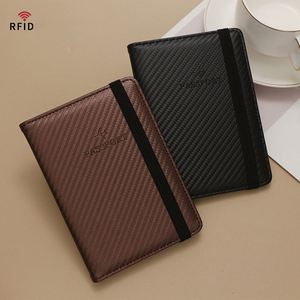 RFID Blocking PU Leather Passport <b>Holder</b> <b>Travel</b> Wallet with SIM Card Slot and <b>Document</b> Organizer for Promotional Gifts - Product Image 3