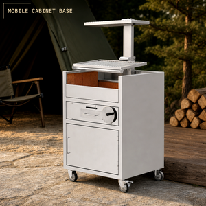 Parrilla de barbacoa de carbón de madera plegable de acero inoxidable Parrillas de asado argentino pequeño/<span class=keywords><strong>Gaucho</strong></span>/Santa María para uso doméstico para barbacoa al aire libre - Product Image 3