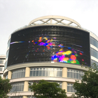 Pantalla LED transparente para exteriores IP65, telón de fondo para eventos de escenario, cortina de vídeo LED resistente al agua