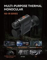 Monoculaire de vision nocturne à imagerie thermique monté sur la tête avec caméra vidéo/WIFI/GPS