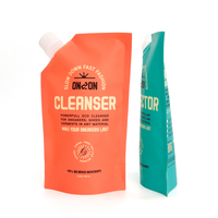 Pochette à bec verseur personnalisée et recyclable pour l'emballage de liquides (détergent, jus, sauce ou boisson chimique)
