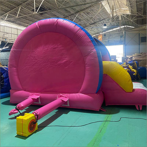 Castillo Inflable Personalizado de Fábrica Marca QY, Material de PVC Comercial, Castillo Inflable con Tobogán de 4x4.5M, Modelo QY001 - Product Image 4