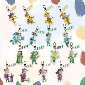 Portachiavi Digitale in Acciaio Inox e Plastica con 16 Personalità MBTI KPOP, Stili <span class=keywords><strong>ENFP</strong></span> INFJ ESTP INTP, Leggero - Product Image 2