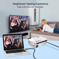 Câble HDMI 4K ultra-fin OD 4,8 mm en gros, 18 Gbit/s, haute vitesse, mince, 4K60Hz, 3D, 8 canaux audio, cordon vidéo en PVC moulé pour TV