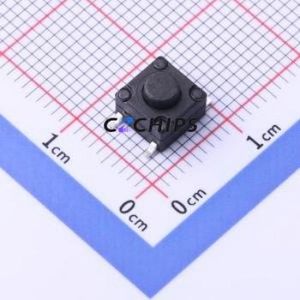 TS-1160S-5026 Tactile Switch SMD-4P,6.2x6.2mm Switch Single Pole Single Throw Round Button 2.6N Vertical Mount - Product Image 1