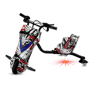 Design 36V 3 <b>Wheels</b> Suspension Smart Drift Trike Scooter with Steel & <b>Plastic</b> Frame Adjustable Seat for Kids - Product Image 3