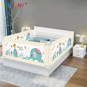 Baby Bumper Safety Queen Fence Breathable Bed Frame Rails Guard Protection Foldable Bed Barrier Baby Playpen Protection Side