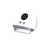 Mini masseur facial portable : technologie EMS micro-courant, compresse chaude à température constante, rechargeable par USB