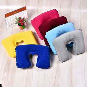 Juego de Almohada de Viaje Inflable Personalizada en Forma de U, Ecológica, de PVC Tejido y Flocado, con Antifaz y Tapones para los Oídos, Extraíbles y Lavables - Product Image 3