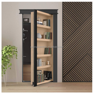 Librería con <span class=keywords><strong>Puerta</strong></span> <span class=keywords><strong>Secreta</strong></span> Resistente, Construcción de Madera Maciza, Diseño Moderno, Tamaño Personalizable para Dormitorio, Decoración de Interiores de Villa - Product Image 3