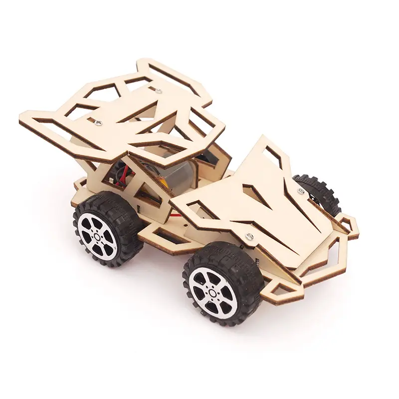 4WD Racing Car DIY lắp ráp câu đố thí nghiệm khoa học mô hình giáo dục học tập sớm Đồ chơi