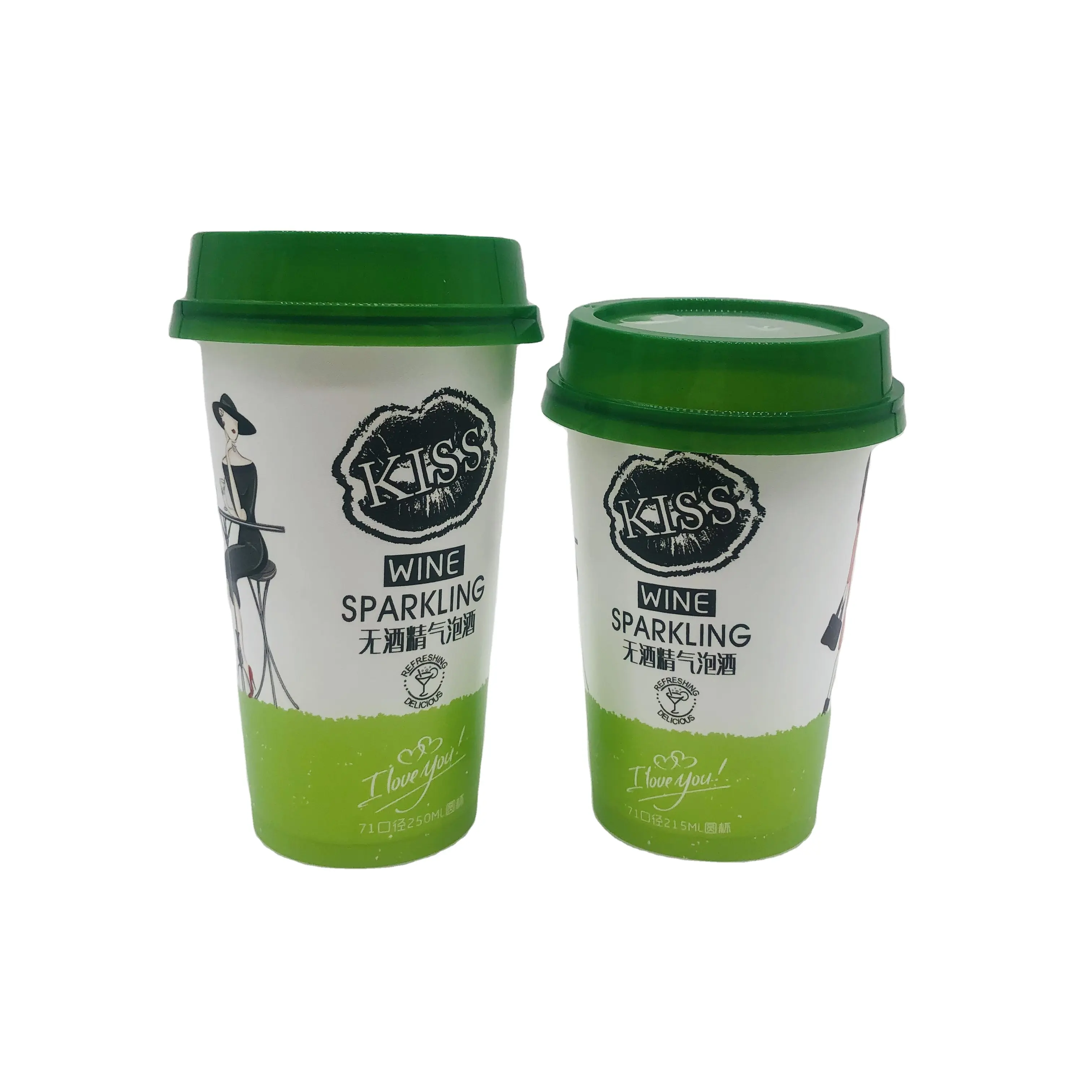 Fts Color Printed Pp Iml Food Plastic Bekers Verpakking Iml Yoghurt Cup Met Deksel Cover
