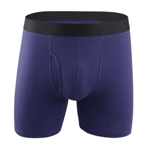 Free Samples High Quality Male Classic Solid Cotton Stretch Briefs Shorts Underwear Open <strong>Fly</strong> Pouch <strong>Boxer</strong> for Men - Product Image 3