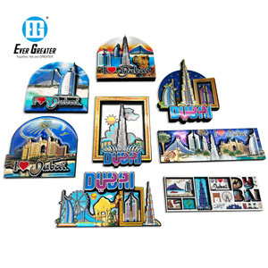 Imán de nevera de recuerdo de viaje de <span class=keywords><strong>Melbourne</strong></span> ecológico, pegatinas magnéticas de madera multicapa impresas personalizadas con cúpula de epoxi 3D - Product Image 5