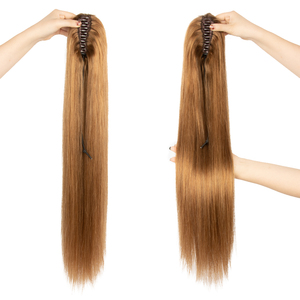<span class=keywords><strong>Extensions</strong></span> de Cheveux Humains Naturels à Clip Griffe, Queue de Cheval d'Apparence Naturelle - Product Image 2