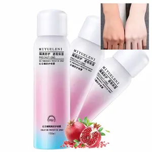 Semprotan Perawatan Kulit Delima Merah, Kosmetik Wajah Tubuh Pelindung Tabir Surya Pemutih 150 ML