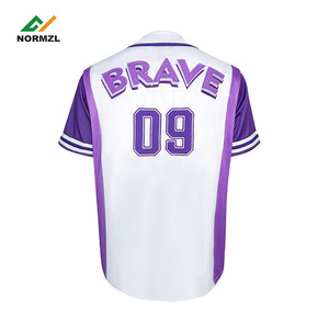 Personalizado en blanco sublimación béisbol camiseta barata al por mayor de los hombres camisetas de béisbol de China - Product Image 4