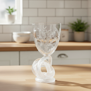 Copa de Cristal de Diseño Clásico Moderno en Forma de Nudo, Transparente, para el Hogar, Fiestas, Hoteles, Campamentos, Eventos, Copas de Vino - Product Image 2
