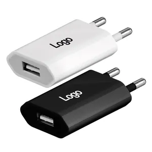 도매 원래 EU 플러그 5v 1a 단일 포트 휴대 전화 충전기 벽걸이 충전기 여행 USB 충전기 어댑터