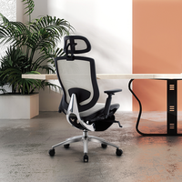 Chaise de bureau moderne à dossier haut avec fauteuil inclinable confortable en maille Chaise d'ordinateur de direction ergonomique pivotante à nouveau design Siège réglable