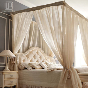 <span class=keywords><strong>Letto</strong></span> Principessa Rettangolare di Alta Gamma in Stile Provinciale Francese con Testiera Curva e Struttura Beige - Product Image 3