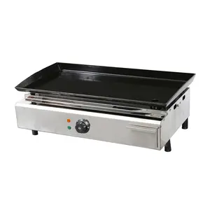 Griddle profissional PanNon Stick cozinha BBQ Griddle elétrico comercial placa plana para venda