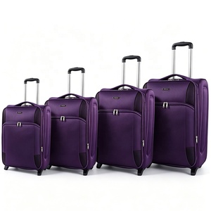 Ensemble <span class=keywords><strong>de</strong></span> bagages en tissu doux et durable, 4 pièces, valise <span class=keywords><strong>cabine</strong></span> à <span class=keywords><strong>2</strong></span> roues, anti-rayures, télescopique, sac <span class=keywords><strong>de</strong></span> voyage ODM, usine <span class=keywords><strong>de</strong></span> <span class=keywords><strong>valises</strong></span> - Product Image 2