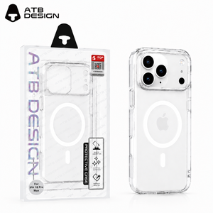 <span class=keywords><strong>Funda</strong></span> Personalizada ATB para <span class=keywords><strong>iPhone</strong></span> 18 <span class=keywords><strong>Pro</strong></span> <span class=keywords><strong>Max</strong></span>, Transparente, Antigolpes, Magnética, Carcasa Transparente Resistente a Impactos - Product Image 1