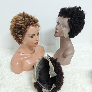 Promoción Letsf $26: Pelucas Afro al por Mayor con Línea de Cabello 4C, 100% Cabello Humano, Encaje Suizo Frontal, Corte Corto para Mujeres Negras - Product Image 6