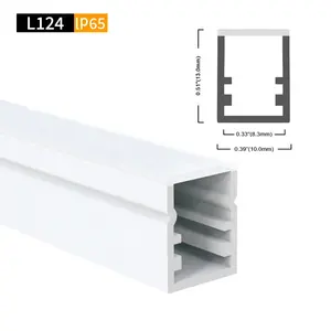10.1*13Mm High Quality 1M 2M 3M For LED Lighting Strips Surface Mounting AluExtruded Channel PC Covers Aluminium LED Profil