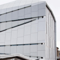 Paneles de Fachada UHPC Arquitectónicos Modernos Personalizados, Muro Cortina de Hormigón de Ultra Alto Rendimiento para Revestimiento Exterior de Edificios