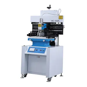 Solder Paste Printer SMT Assembly Line Semi-Automatic PCB Stencil Printer 550S Manual Silk Screen Printing Machine