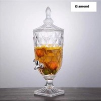 Carafe à jus en verre, carafe à eau froide, carafe à jus en libre-service pour bar KTV, carafe à bière, design de style européen, design créatif, logo personnalisable
