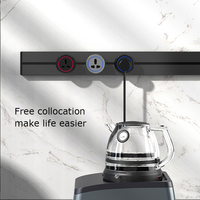 Dinding aluminium seri Q1 power track terbuka sistem jalur daya kantor dapur menggunakan power track socket