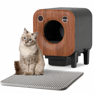 Litière pour chat électrique semi-automatique OEM en gros, intelligente, Wi-Fi, autonettoyante, avec fonction de nettoyage rapide et facile - Product Image 1