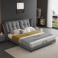Meubles de chambre à coucher design moderne king queen size loft à double pont meubles populaires de luxe lits rembourrés pour adulte