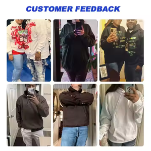 เสื้อฮู้ดดี้แบบสวมหัวคุณภาพสูงสั่งทำได้ ขายส่งแบบดรอปชิป สตรีทแวร์ ผ้าฝ้ายพรีเมียม ยูนิเซ็กส์ ผู้ชาย ไม่มีเชือกผูก ฮู้ดดี้เนื้อหนา - Product Image 4