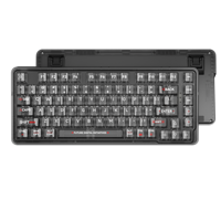 Mechanical Gaming Keyboard RGB Backlit Wired USB Programmable Anti-Ghosting Plug and Play 82 Keys White Axis OEM