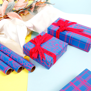 Wholesale 80g Fluorescent Blue Glossy <b>Paper</b> Neon Glow Prints <b>Wrapping</b> <b>Paper</b> <b>Roll</b> - Product Image 6